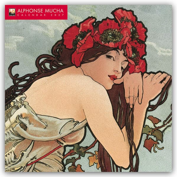 Alphonse Mucha - Alfons Mucha 2027 - Original Flame Tree Publishing-Kalender [Kalender]