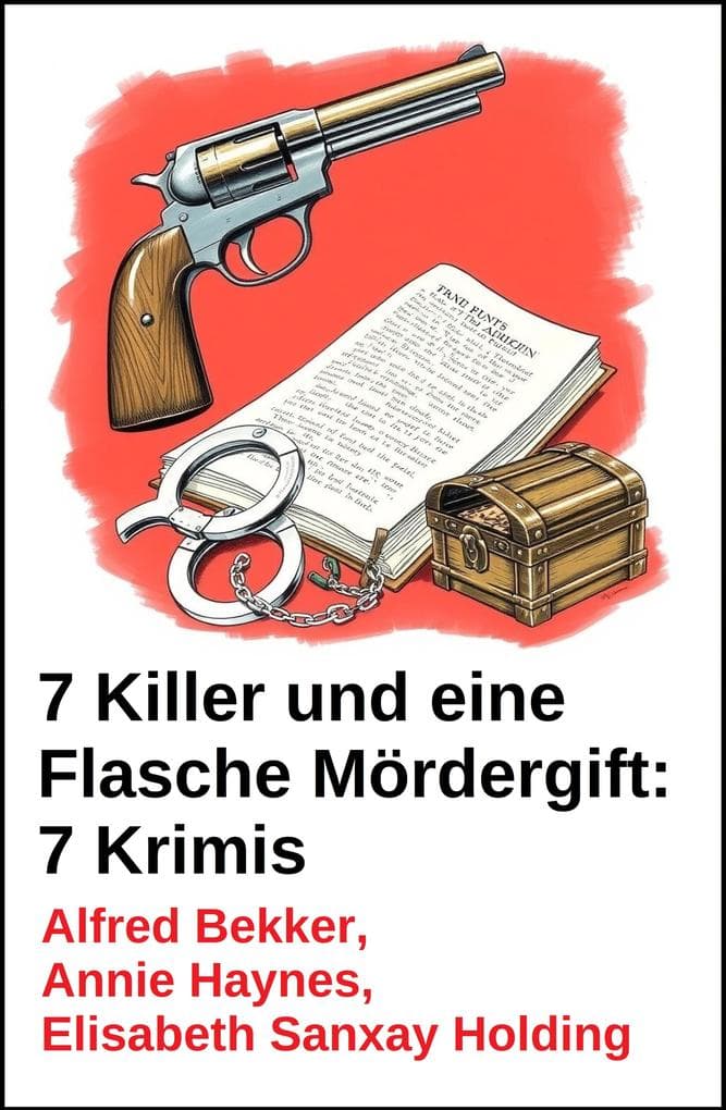 7 Killer und eine Flasche Mördergift: 7 Krimis