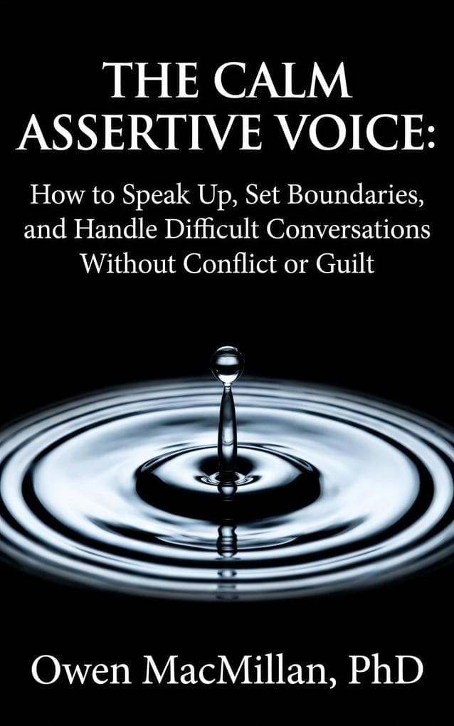 The Calm Assertive Voice: How to Speak Up, Set Boundaries, and Handle Difficult Conversations Without Conflict or Guilt (Communication Skills)
