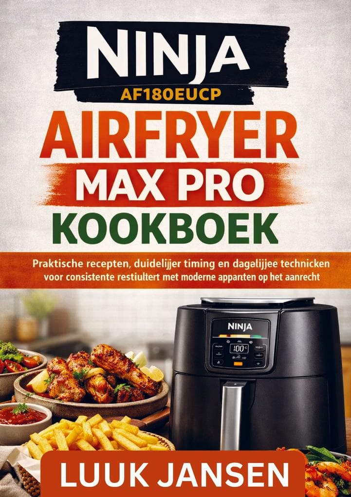 NINJA AF180EUCP AIRFRYER MAX PRO KOOKBOEK