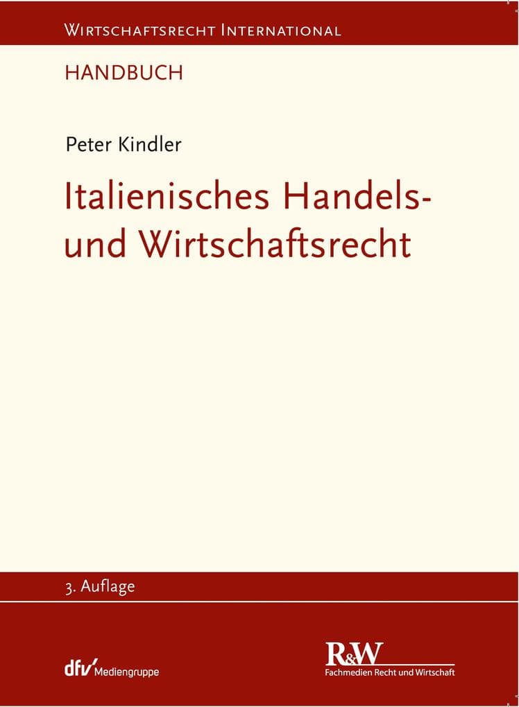 Italienisches Handels- und Wirtschaftsrecht