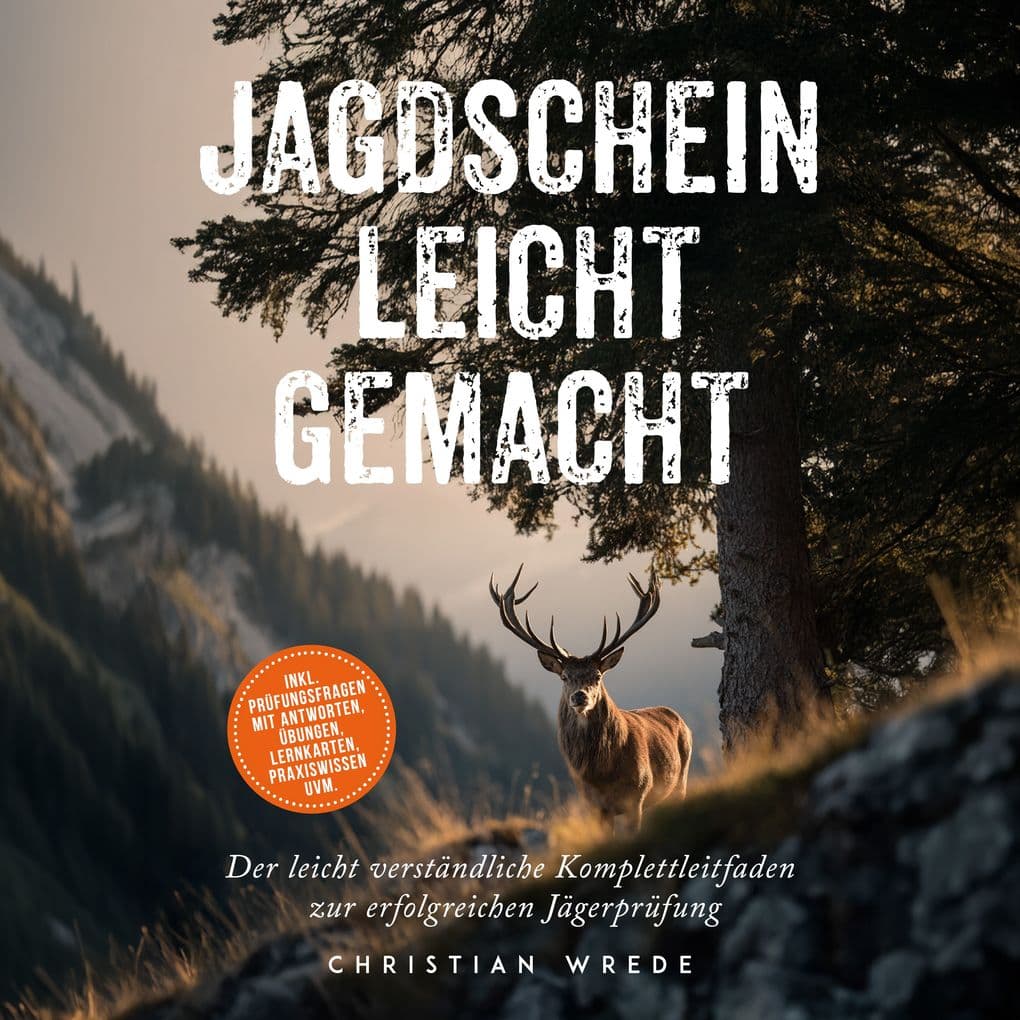 Jagdschein leicht gemacht: Der leicht verständliche Komplettleitfaden zur erfolgreichen Jägerprüfung - inkl. Prüfungsfragen mit Antworten, Übungen, Lernkarten, Praxiswissen uvm.