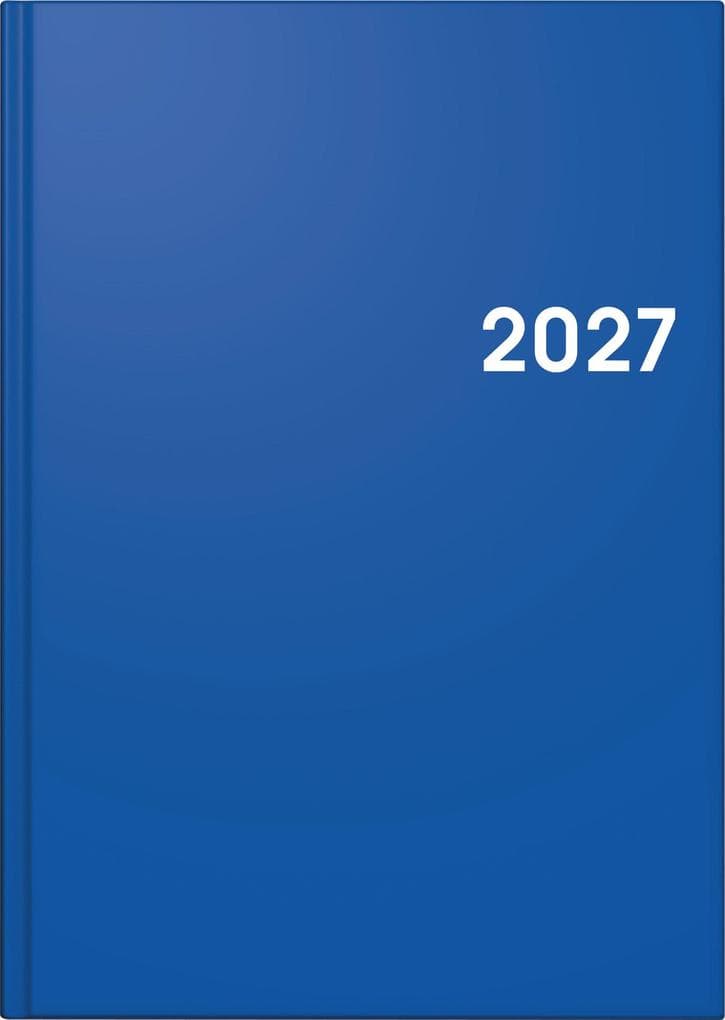 BRUNNEN 1079561037 Buchkalender Mod. 795 2027 A5, Kunststoff, blau