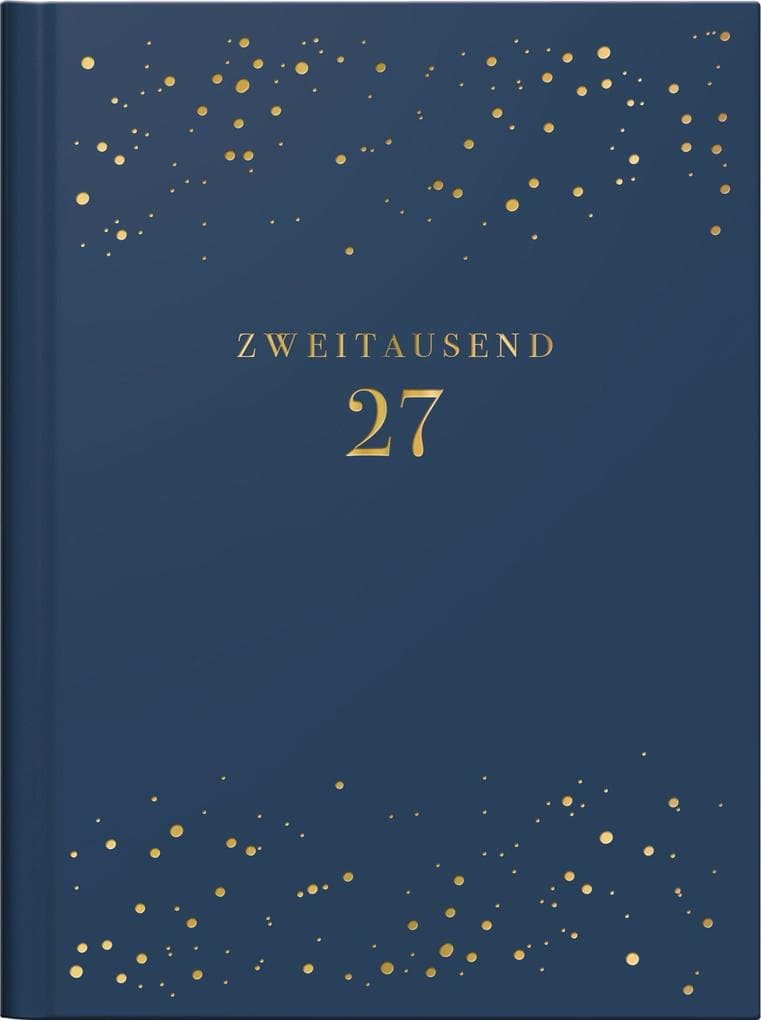rido/idé 7013603027 Taschenkalender Premium Young Line Mini 2027 "Starry Night" A6, Kunstleder