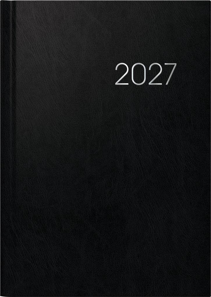 BRUNNEN 1079660907 Buchkalender Mod. 796 2027 A5, Kunststoff, schwarz
