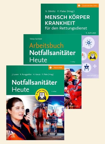 Notfallsantäter Lernpaket + Arbeitsbuch 2.A.
