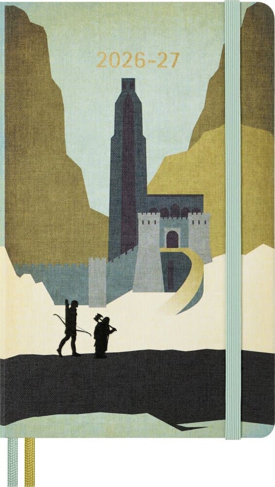 Moleskine 18 Monate Der Herr der Ringe Wochen-Notizkalender 2026/2027, L/A5, 1 Wo = 1 Seite, fester Einband