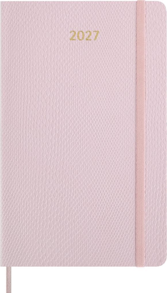 Moleskine Precious & Ethical 12 Monate Wochen Notizkalender 2027, L/A5, Liniert, Weicher Einband, Mamba Rose, mit Box