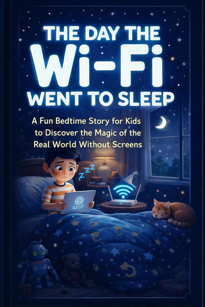 The Day the Wi-Fi Went to Sleep A Fun Bedtime Story for Kids to Discover the Magic of the Real World Without Screens