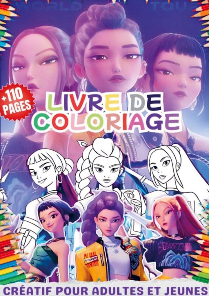 Kpop Demon Hunters Livre de coloriage