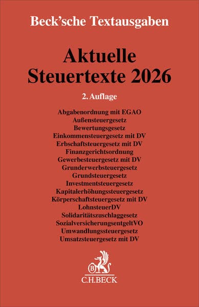 Aktuelle Steuertexte 2026