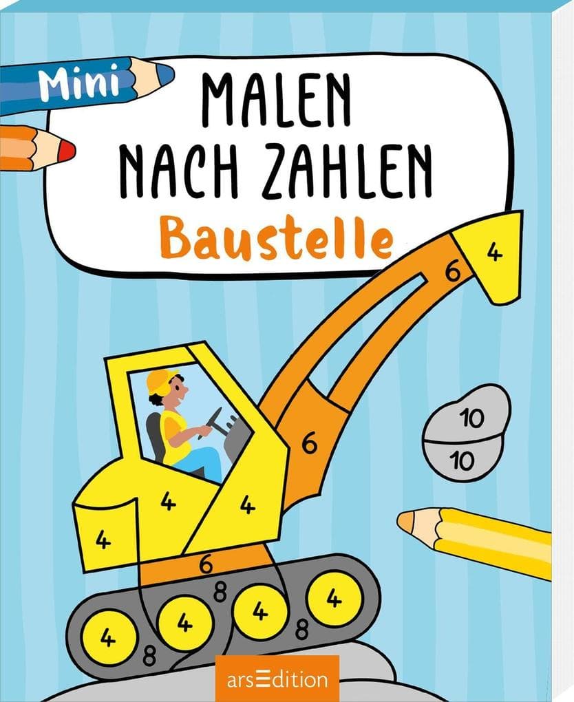 Malen nach Zahlen Mini - Baustelle