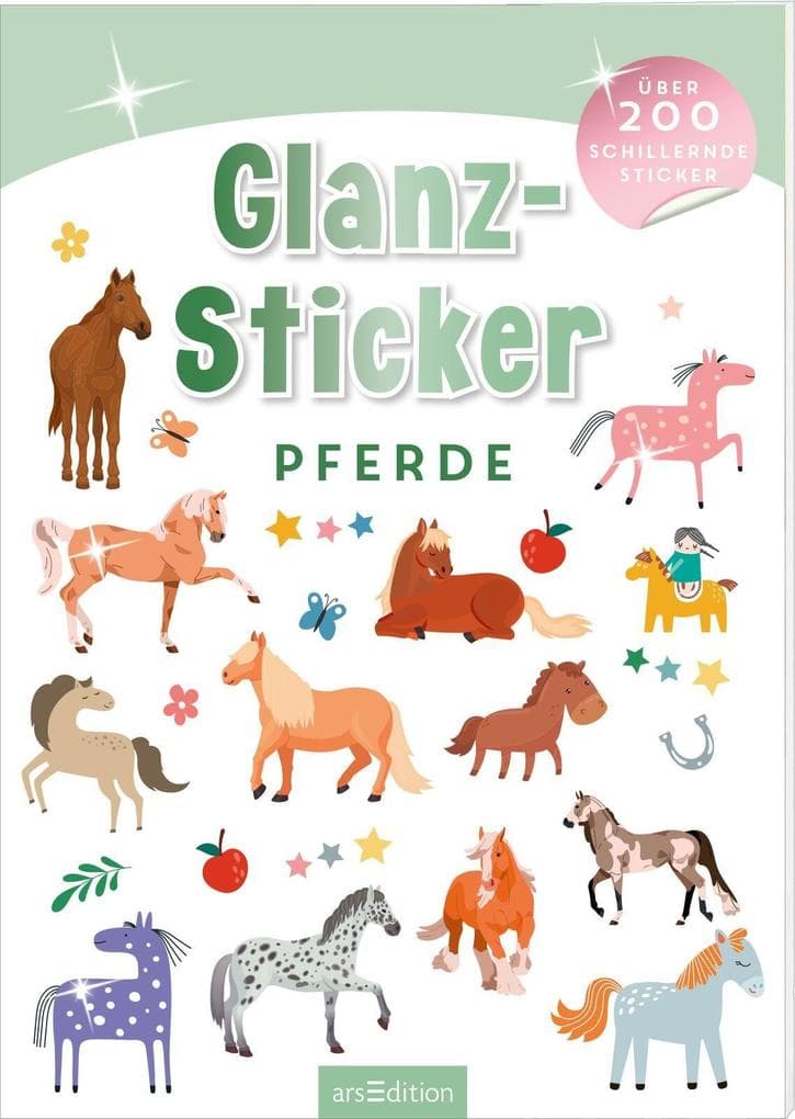 Glanz-Sticker - Pferde