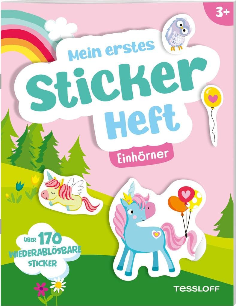 Mein erstes Stickerheft. Einhörner
