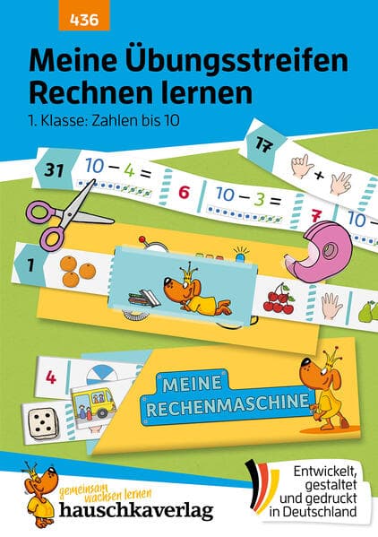 Meine Übungsstreifen Rechnen lernen - 1. Klasse: Zahlen bis 10