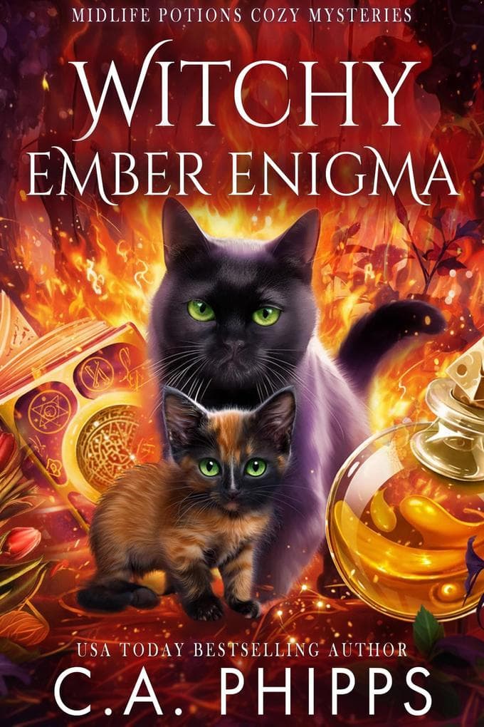 Witchy Ember Enigma (Midlife Potions Cozy Mysteries, #7)