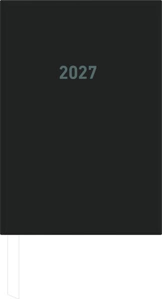 Buchkalender 1T/1S schwarz 2027