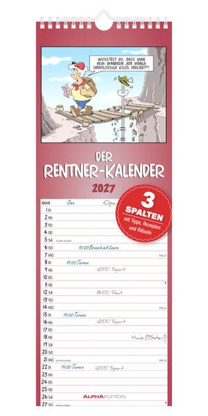 Rentner-Kalender 2027