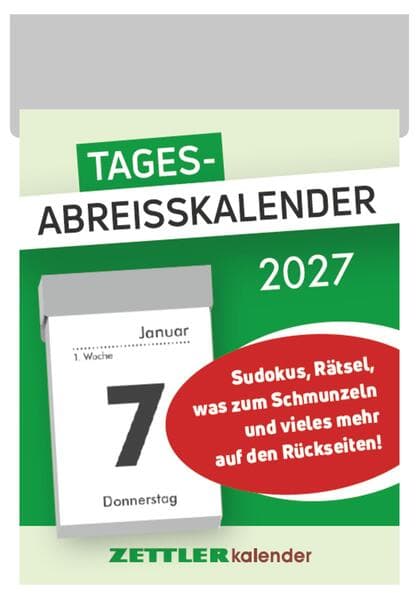 Tagesabreißkalender S 2027