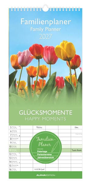 Familienplaner Glücksmomente 2027