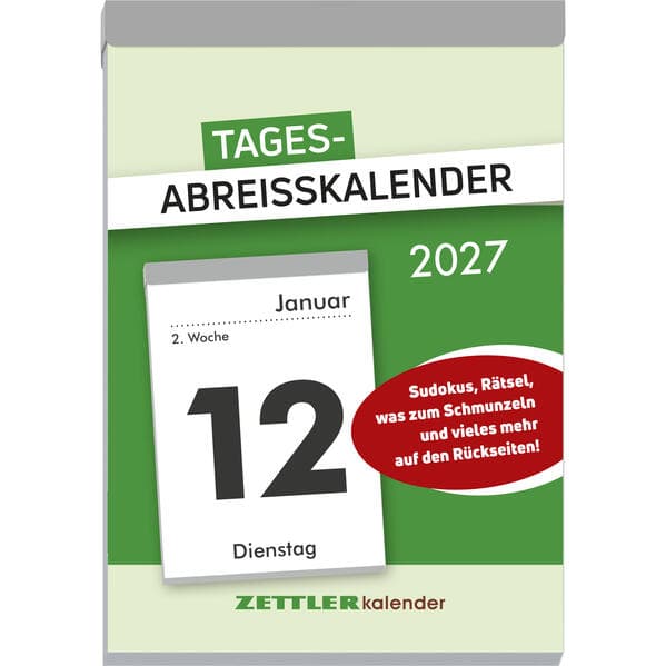 Tagesabreißkalender XXL 2027