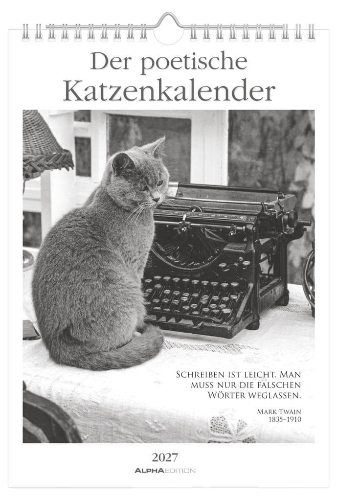 Der poetische Katzenkalender 2027