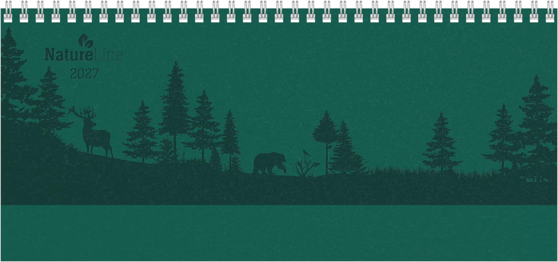 Tisch-Querkalender Nature Line Forest 2027