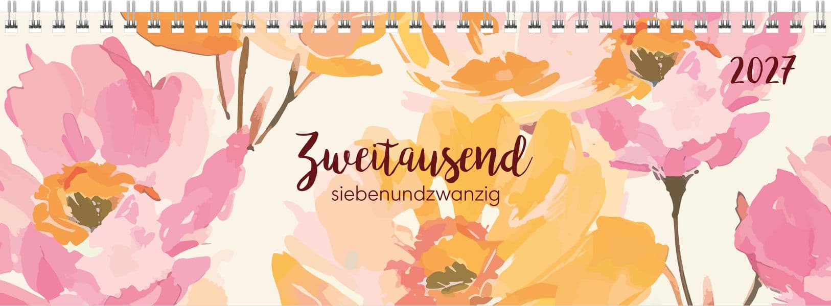 Tischquerkalender Style Rosen 2027