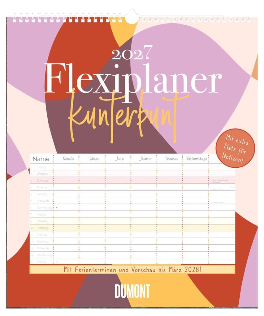 Flexiplaner kunterbunt 2027