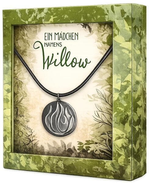 Ein Mädchen namens Willow: Halskette mit Anhänger (Element Feuer)