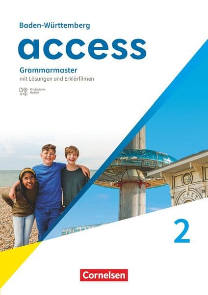 Access Band 2: 6. Schuljahr - Baden-Württemberg - Ausgabe 2025 - Grammarmaster mit Lösungen und Erklärfilmen