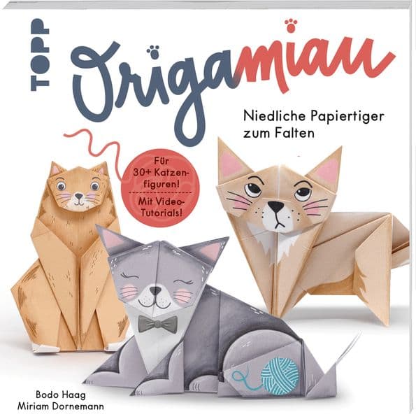 OrigaMIAU. Niedliche Papiertiger zum Falten. Origamiblock mit Anleitungen.