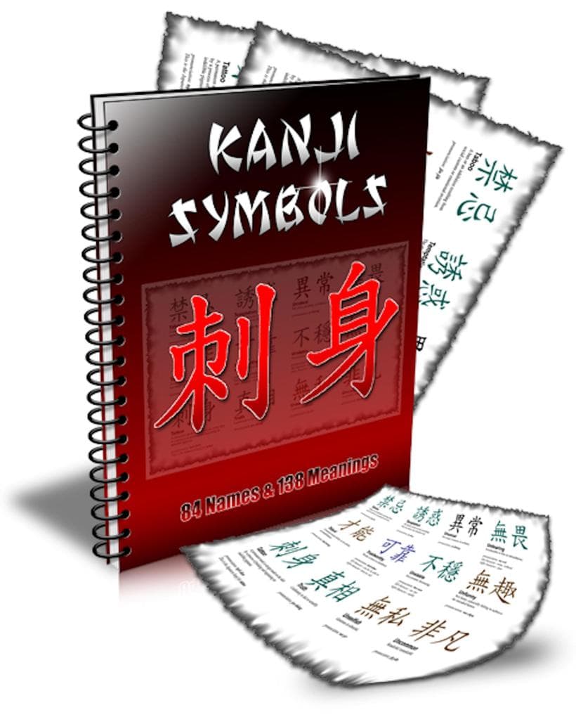 Kanjii Symbole Tattoos.