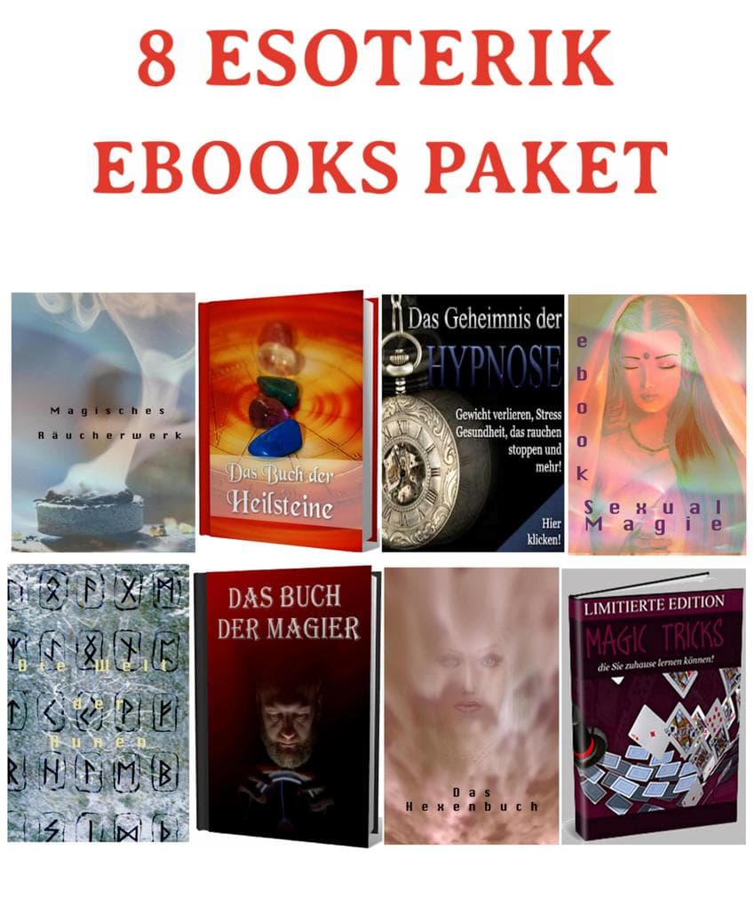 8 Esoterik Ebooks Paket.