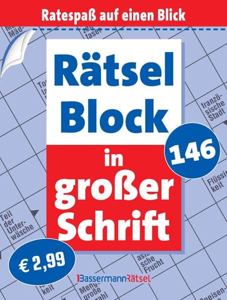 Rätselblock in großer Schrift 146 (5 Exemplare à 2,99 EUR)