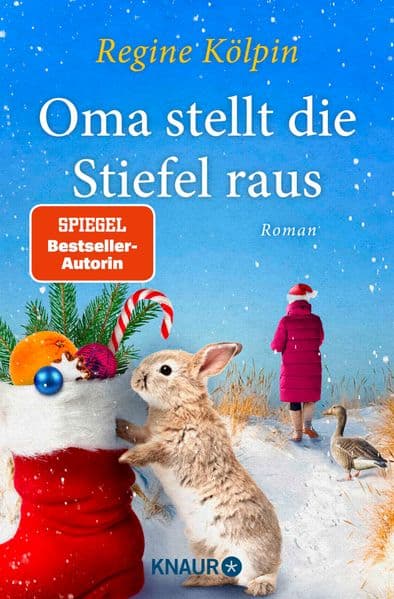 Oma stellt die Stiefel raus