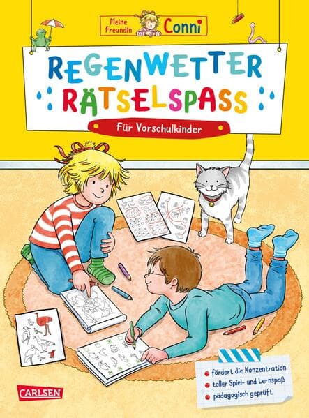 Conni Gelbe Reihe (Beschäftigungsbuch): Regenwetter-Rätselspaß für Vorschulkinder