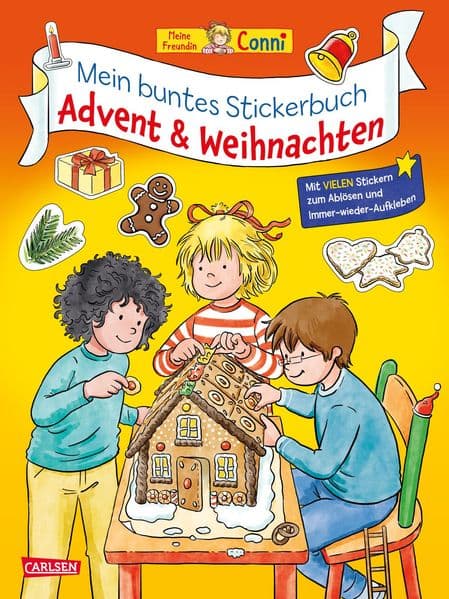 Conni Gelbe Reihe (Beschäftigungsbuch): Mein buntes Conni-Stickerbuch: Advent und Weihnachten