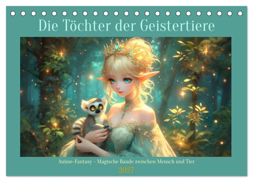 Die Töchter der Geistertiere (Tischkalender 2027 DIN A5 quer), CALVENDO Monatskalender