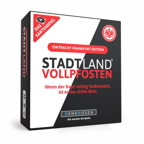 DENKRIESEN - STADT LAND VOLLPFOSTEN® - Das Kartenspiel - Eintracht Frankfurt EDITION - "Wenn der Kopf richtig funktioniert, ist er das dritte Bein."