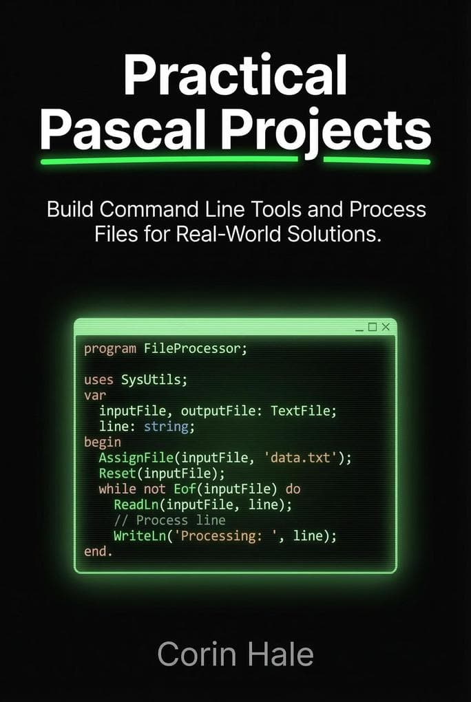 Practical Pascal Projects: Build Command Line Tools and Process Files for Real-World Solutions (Practical Systems Programming with Pascal, #6)