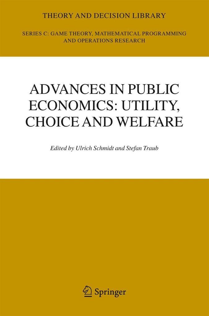 Advances in Public Economics