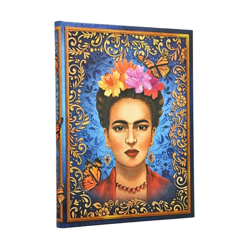 The Colourful Portrait (Vida Frida) Ultra Unlined Hardcover Journal (Elastic Band Closure)