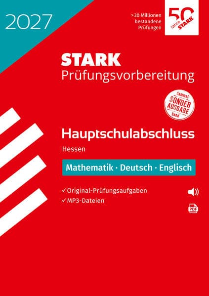STARK Mathematik, Deutsch, Englisch - Hauptschulabschluss 2027 Hessen - Prüfungsvorbereitung