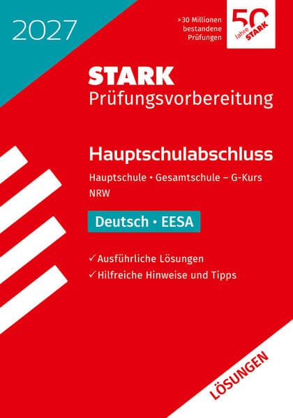 STARK Lösungen zu Deutsch - Hauptschulabschluss (EESA) 2027 NRW - Prüfungsvorbereitung