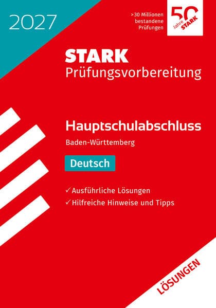 STARK Lösungen zu Deutsch - Hauptschulabschluss 2027 BW - Prüfungsvorbereitung
