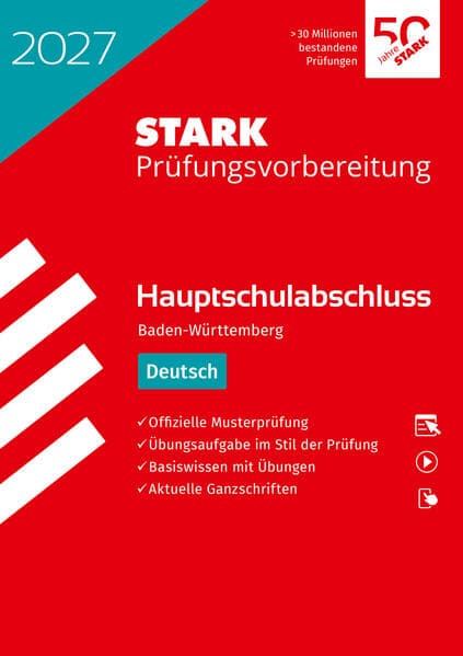STARK Deutsch - Hauptschulabschluss 2027 BW - Prüfungsvorbereitung