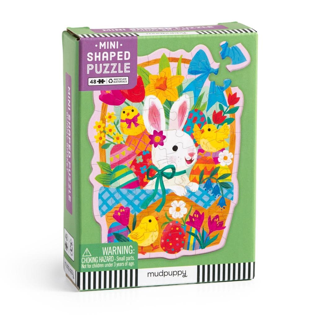 Bunny Basket 48 Piece Mini Shaped Puzzle