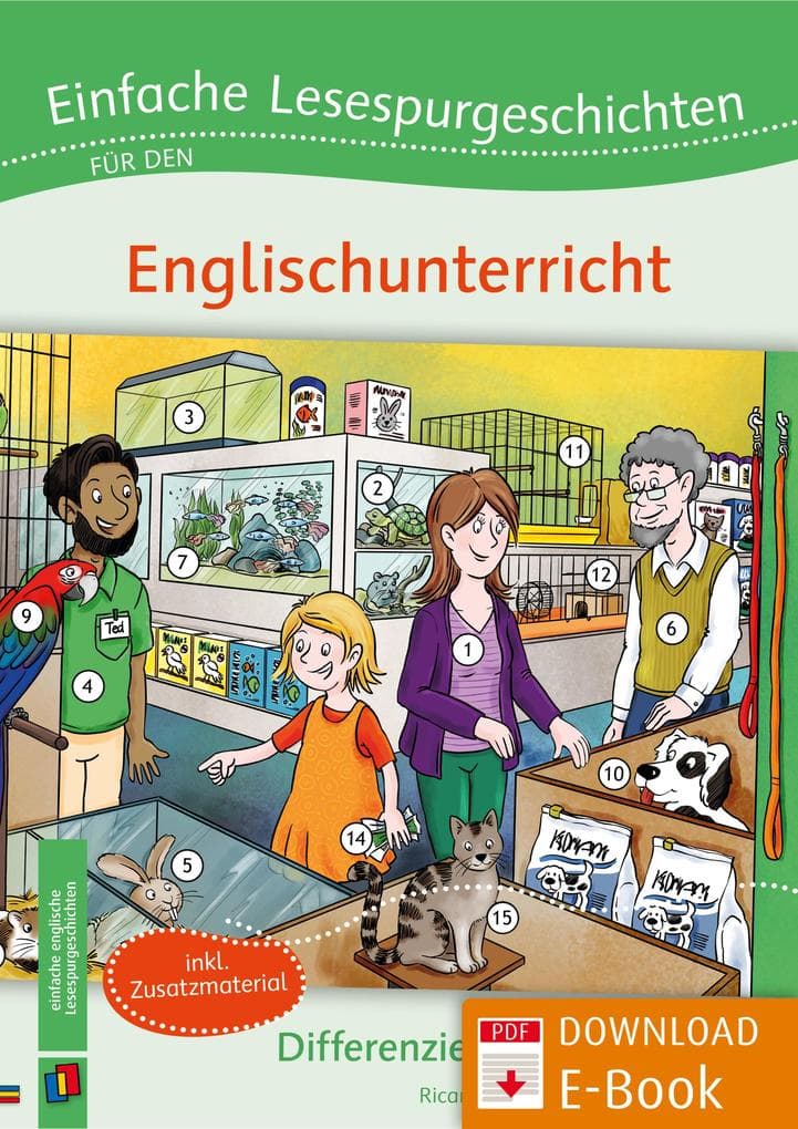 Einfache Lesespurgeschichten für den Englischunterricht
