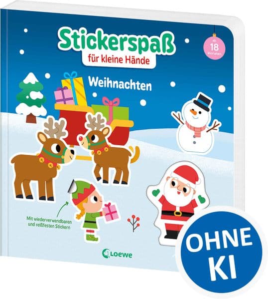 Stickerspaß für kleine Hände - Weihnachten